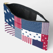 Rood, Wit & Blauw Quilt Etui (Open)