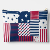 Rood, Wit & Blauw Quilt Etui (Achterkant)