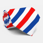 rood wit blauw, rood wit blauw stropdas (Opgerold)