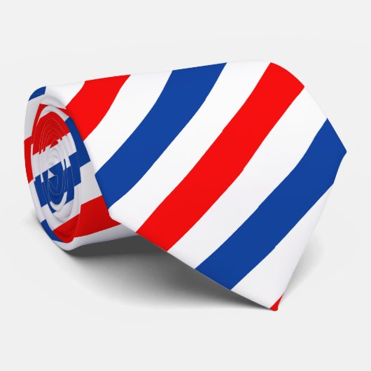 rood wit blauw, rood wit blauw stropdas (Opgerold)