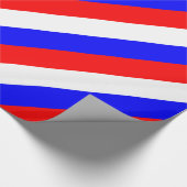 Rood Wit Blauw - Rusland Vlag Cadeaupapier (Hoek)