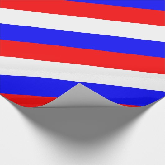 Rood Wit Blauw - Rusland Vlag Cadeaupapier (Hoek)