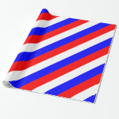 Rood Wit Blauw - Rusland Vlag Cadeaupapier (Uitgerold)