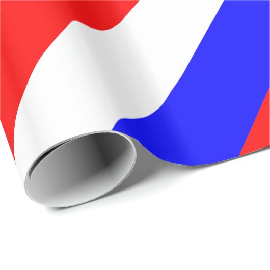 Rood Wit Blauw - Rusland Vlag Cadeaupapier (Rol Hoek)