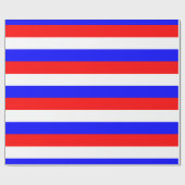 Rood Wit Blauw - Rusland Vlag Cadeaupapier (Vlak)