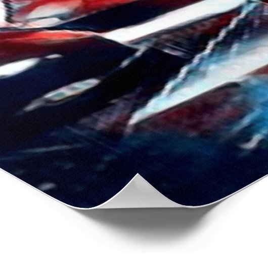 Rood, wit, blauw schaafkoppen koning, koningin, bi poster (Hoek)