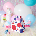 Rood Wit Blauw Shimmer Trump Enorme Party Bedankdoosjes<br><div class="desc">Hoe leuk zijn deze rode,  witte en blauwe polka dot fastboxen. Perfect voor weggeefacties of feestjes. Personaliseer het om het je eigen te maken! Onderdeel van het enorme Collectie van Trump.</div>