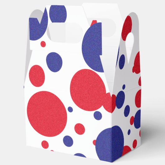 Rood Wit Blauw Shimmer Trump Enorme Party Bedankdoosjes (Open)