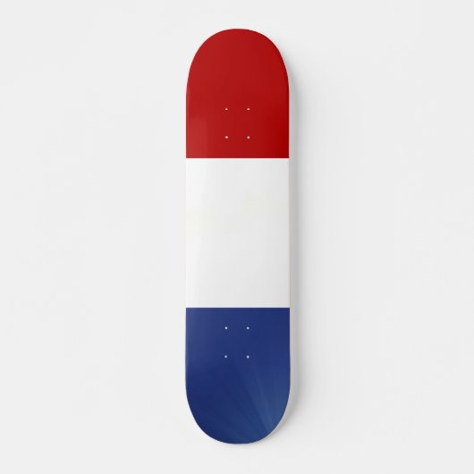 Rood wit blauw skateboard (Voorkant)