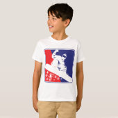 Rood-Wit-Blauw-Sneeuw-Boa T-shirt (Voorkant volledig)