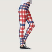 Rood, wit, blauw speldenstang leggings (Rechts)