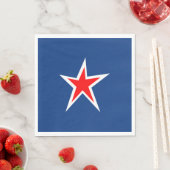 Rood Wit Blauw Ster Papier Servetten (Insitu)