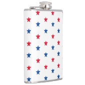 Rood wit blauw sterren Amerikaans patriottisch pat Heupfles (Rechts)