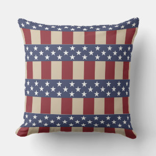 ROOD WIT BLAUW STERREN EN STREPEN PATRIOTISCH KUSSEN