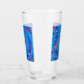 Rood Wit Blauw Sterren Inspirerende Vlieg Glas (Links)