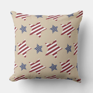 ROOD WIT BLAUW STERREN & STREPEN PATRIOTISCH KUSSEN