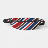 Rood Wit Blauw Streep Tweezijdig Print Fanny-Pack Heuptasje (Voorkant)