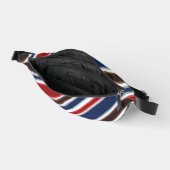 Rood Wit Blauw Streep Tweezijdig Print Fanny-Pack Heuptasje (Open)