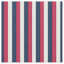 Rood Wit & Blauw Stripes (kleinschalig) Stof