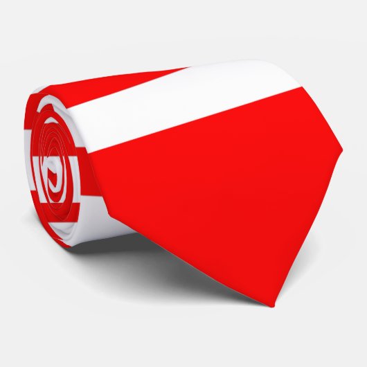 Rood wit Blauw Stropdas (Opgerold)