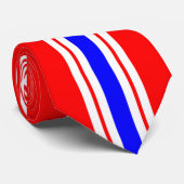 Rood wit Blauw Stropdas (Opgerold)