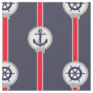 Rood wit blauw stuurwiel stof