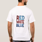 Rood wit Blauw T-shirt (Achterkant)