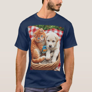 Rood, wit, blauw t-shirt