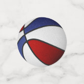 Rood Wit Blauw Team Kleuren Basketbal Party Confetti (Kleine voorkant)