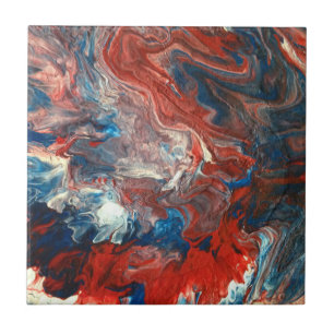 Rood, wit, blauw tegeltje