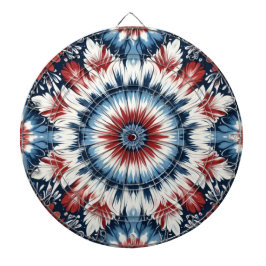 Rood, Wit & Blauw Tie-dye Dartbord