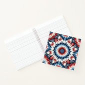 Rood, Wit & Blauw Tie-dye Notitieboek (Binnen)