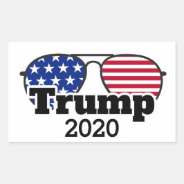 Rood Wit Blauw Trump 2020 Rechthoekige Sticker