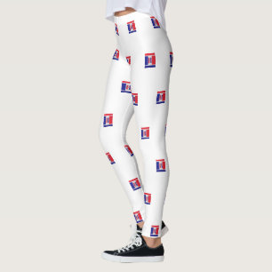 Rood Wit Blauw USA Leggings