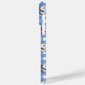 ROOD WIT BLAUW USA MET BLAUW & WIT PLAID Case-Mate iPhone CASE (Achterkant / Links)