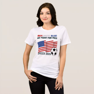 Rood Wit Blauw – USA Voetbalfan 2026 T-Shirt