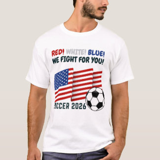 Rood Wit Blauw – USA Voetbalfan 2026 T-Shirt
