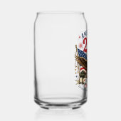 Rood Wit Blauw Vier Juli Blikvorm Glas (Rechts)