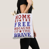 Rood Wit Blauw Vier Juli Boodschappentas Tote Bag (Dichtbij)