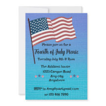 Rood, Wit & Blauw Vier Juli Feest