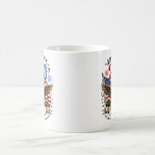 Rood Wit Blauw Vier Juli Koffiemok (Center)