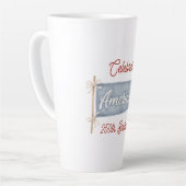 Rood Wit Blauw Vier Juli Latte Mok (Linkerhoek)