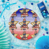 Rood wit & blauw Vierde Bord Beer document juli (Feest)