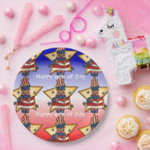 Rood wit & blauw Vierde Bord Beer document juli (Feest)