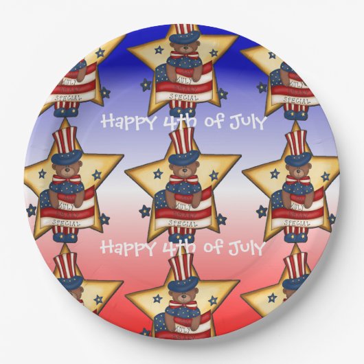 Rood wit & blauw Vierde Bord Beer document juli (Voorkant)