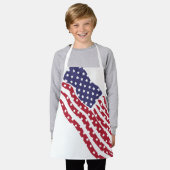 Rood Wit Blauw Vlag Ontwerp Schort (Gedragen)