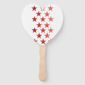 Rood, wit, blauw, vlag, sterren, pijlen, 4 juli handwaaier (Achterkant)