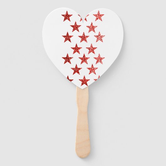 Rood, wit, blauw, vlag, sterren, pijlen, 4 juli handwaaier (Achterkant)