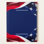 Rood Wit & Blauw-Vlag van de VS Sterren en Strepen Planner (Achterkant)