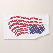 Rood wit blauw vlaggenontwerp handdoek (Handdoek)